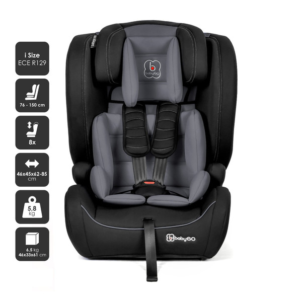 BabyGo Freemove Grey 76-150 cm i-Size Autostoel 3112