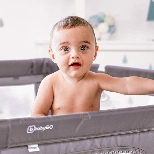 Babygo Grey XL Ballenbak met Bodemmatras 7702