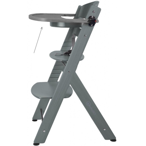 Babygo Grijs Tafelblad voor Meegroei Kinderstoel 56002