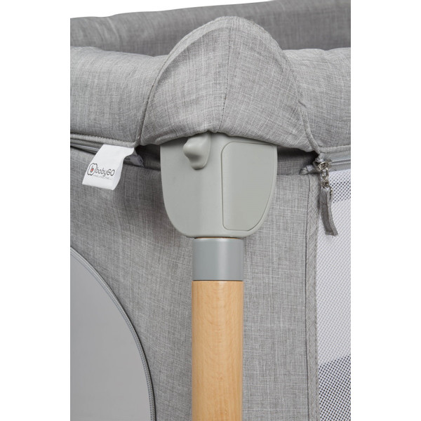Babygo Groovy Grijs Campingbedje incl. Bodemverhoger 4551