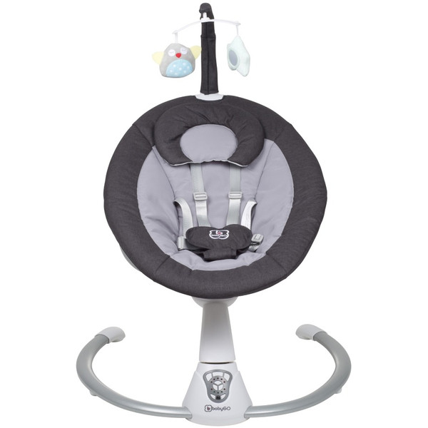 Babygo Homey Dark Grey/Black Babyschommel en Kinderstoel Set 19013