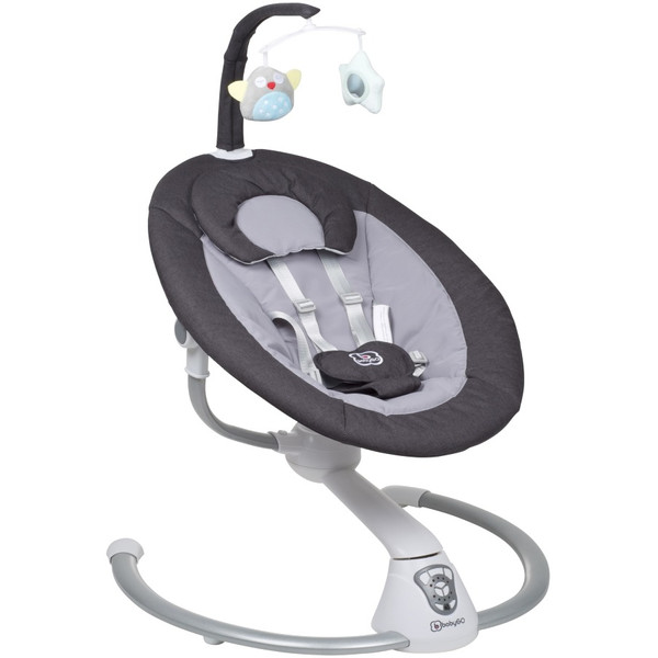 Babygo Homey Dark Grey/Black Babyschommel en Kinderstoel Set 19013