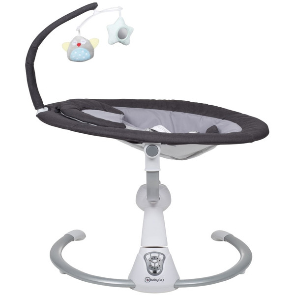 Babygo Homey Dark Grey/Black Babyschommel en Kinderstoel Set 19013