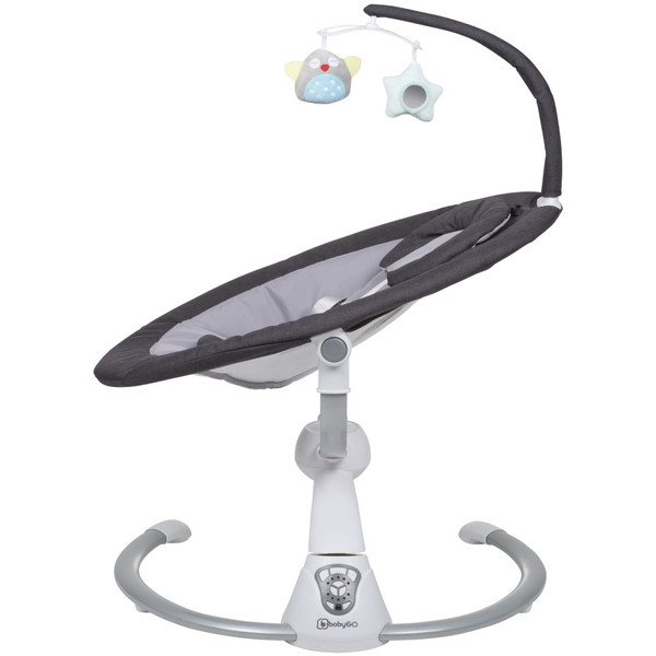 Babygo Homey Dark Grey/Black Babyschommel en Kinderstoel Set 19013