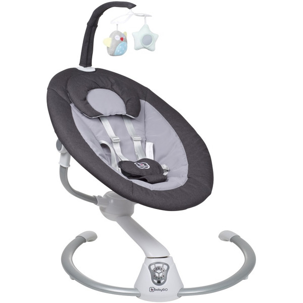 Babygo Homey Dark Grey/Grey Babyschommel en Kinderstoel Set 19012