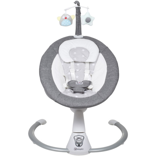 Babygo Homey Light Grey/Black Babyschommel en Kinderstoel Set 19023