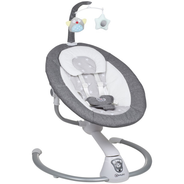 Babygo Homey Light Grey/Black Babyschommel en Kinderstoel Set 19023