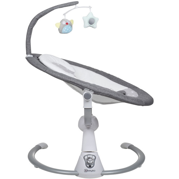 Babygo Homey Light Grey/Black Babyschommel en Kinderstoel Set 19023