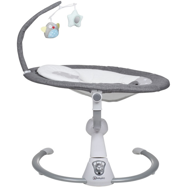 Babygo Homey Light Grey/Black Babyschommel en Kinderstoel Set 19023