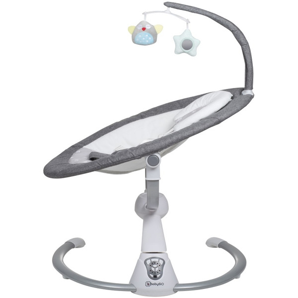Babygo Homey Light Grey/Black Babyschommel en Kinderstoel Set 19023