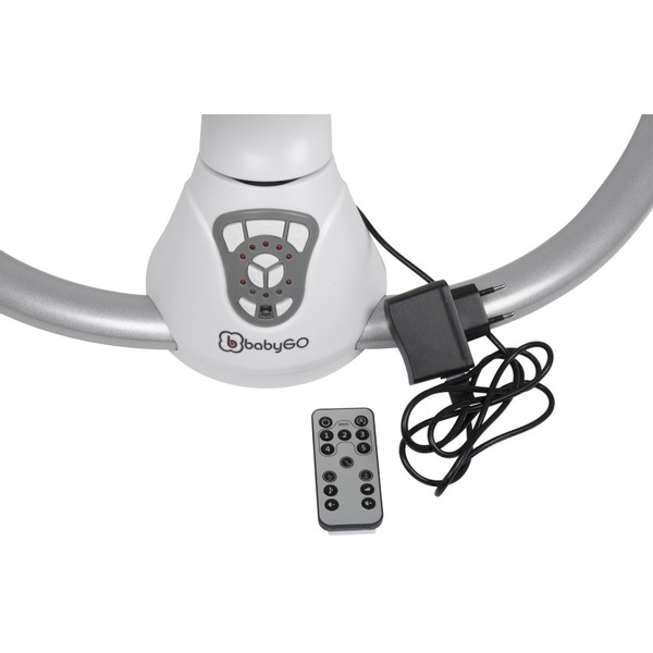 Babygo Homey Light Grey/Black Babyschommel en Kinderstoel Set 19023