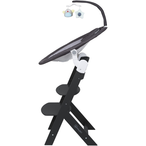 Babygo Homey Dark Grey/Black Babyschommel en Kinderstoel Set 19013