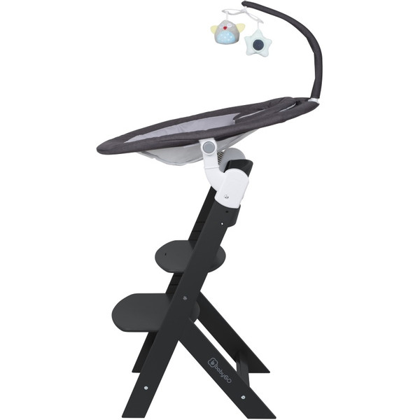 Babygo Homey Dark Grey/Black Babyschommel en Kinderstoel Set 19013