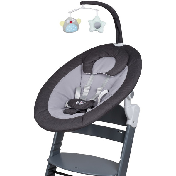 Babygo Homey Dark Grey/Grey Babyschommel en Kinderstoel Set 19012