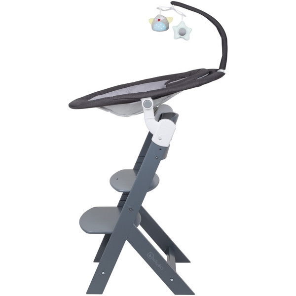 Babygo Homey Dark Grey/Grey Babyschommel en Kinderstoel Set 19012