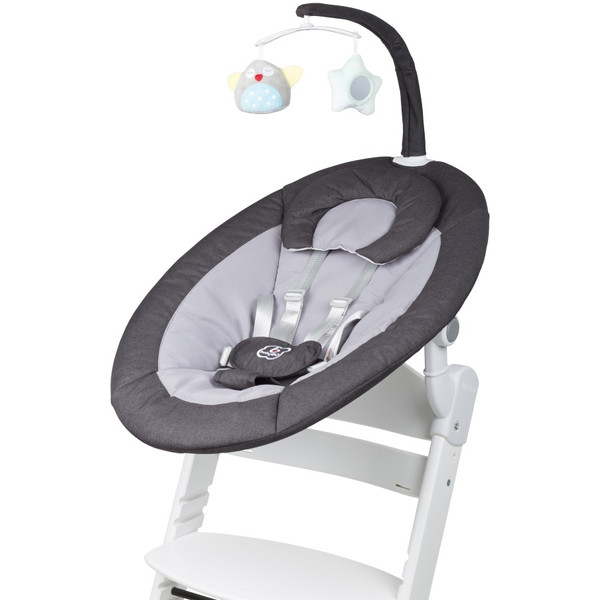 Babygo Homey Dark Grey/White Babyschommel en Kinderstoel Set 19014