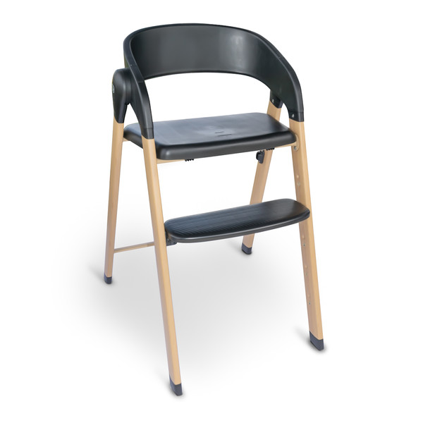 BabyGo Levels Black Wood Kinderstoel