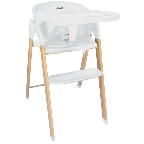 BabyGo Levels White Wood Kinderstoel 5101