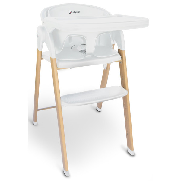 BabyGo Levels White Wood Kinderstoel 5101