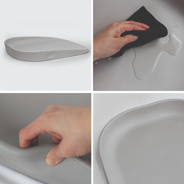 BabyGo Luxepad Grey Aankleedkussen 9004