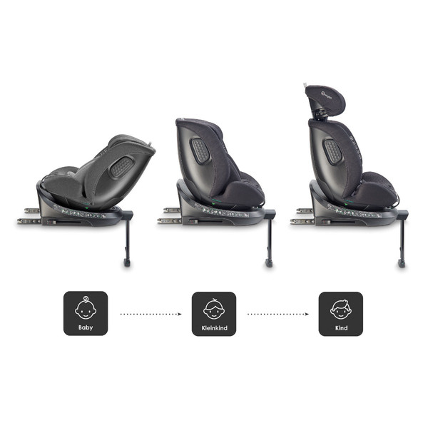 BabyGo Move Green 40-150 cm 360° i-Size Autostoel