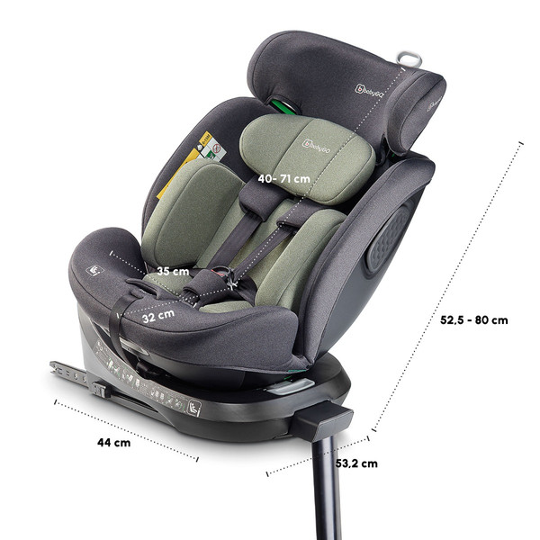 BabyGo Move Green 40-150 cm 360° i-Size Autostoel