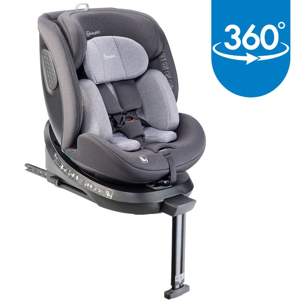 BabyGo Move Grey 40-150 cm 360° i-Size Autostoel 2601