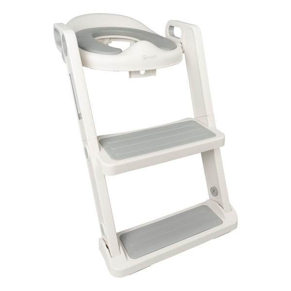 BabyGo Potty Pro Steps White/Grey Toilettrainer met Trapje 9003