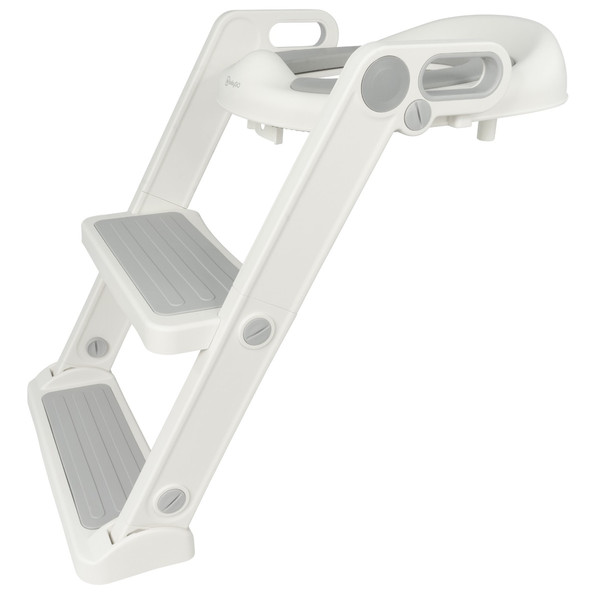 BabyGo Potty Pro Steps White/Grey Toilettrainer met Trapje 9003