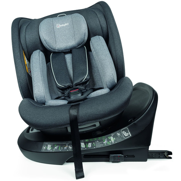 BabyGo Protection Grey 40-150 cm 360° i-Size Autostoel 2372