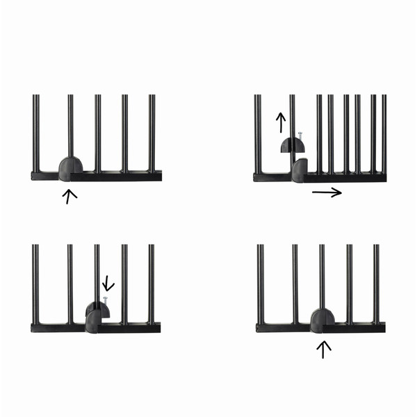 Babygo Safety BabySecure Wallfix Black Traphek 4062