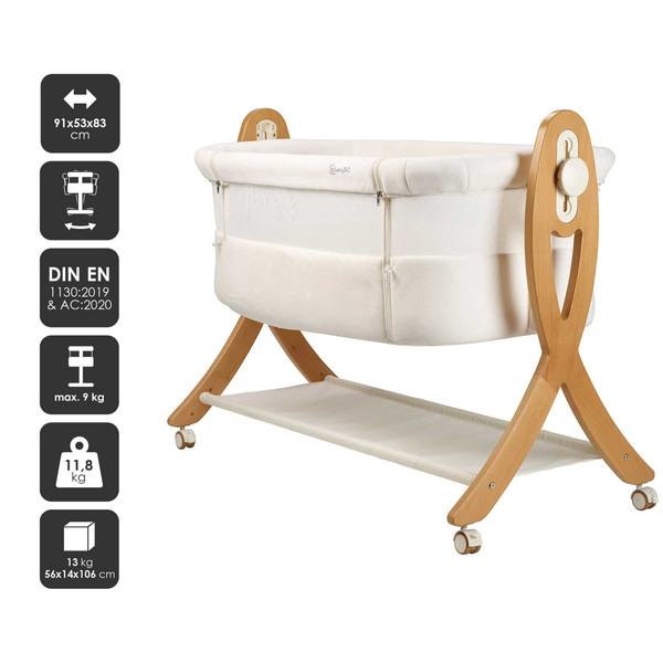 Babygo SideBySide Creme Wieg Aan Bed 4161