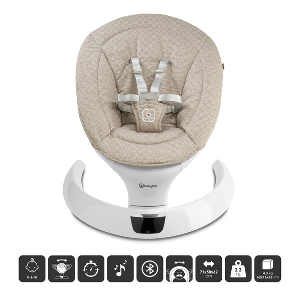 BabyGo Swing Beige Elektrische Babyschommel 1952