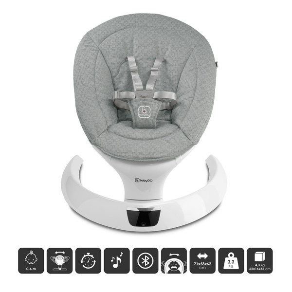 BabyGo Swing Grey Elektrische Babyschommel 1951