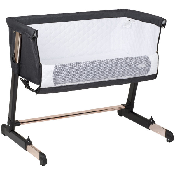 Babygo Together Zwart/Roségoud Wieg Aan Bed 4605