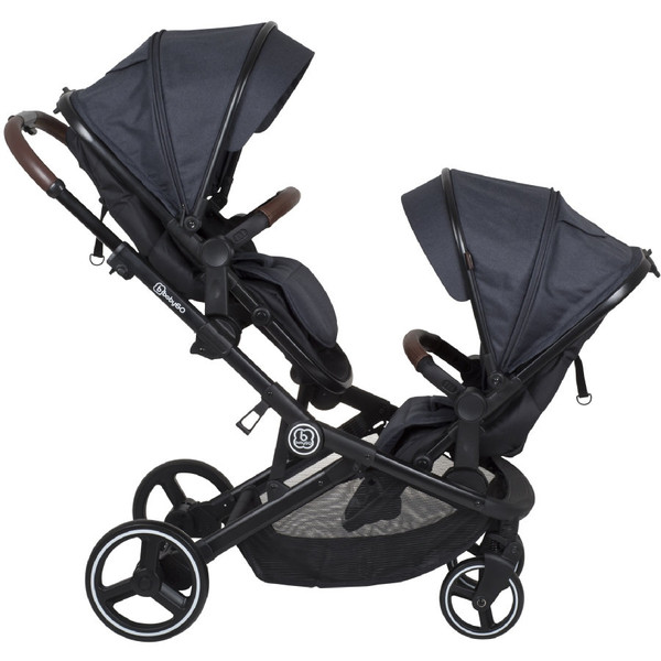 Babygo Twinner Grey Tandem Duowagen 7501