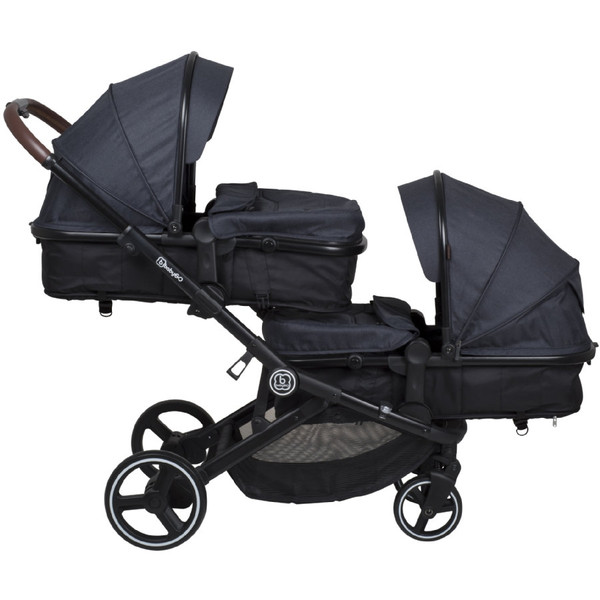 Babygo Twinner Grey Tandem Duowagen incl. 2 Autostoelen