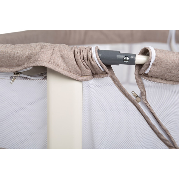 Babygo Vivaldi Beige Wieg Aan Bed 4652