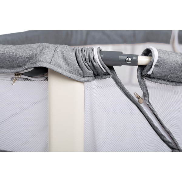 Babygo Vivaldi Grey Wieg Aan Bed 4651