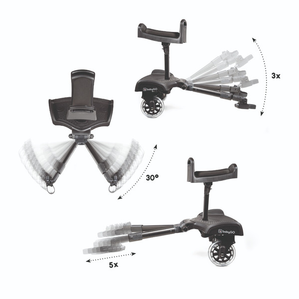 BabyGo WeGo Meerijdplankje met Zitje 68002