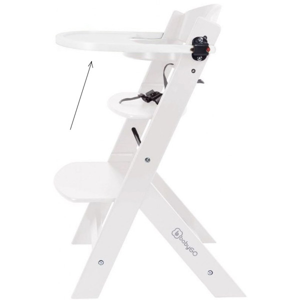 Babygo Wit Tafelblad voor Meegroei Kinderstoel 56004