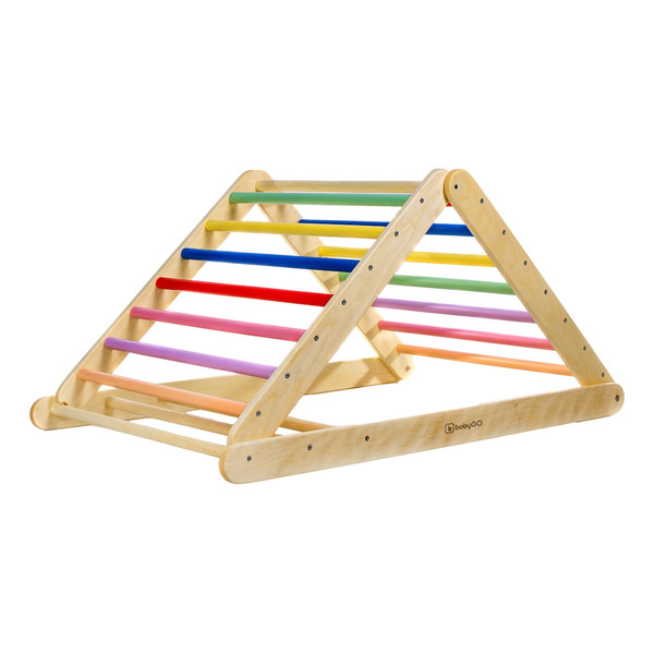 BabyGo Woodland Colored XXL Houten Klimdriehoek 99922