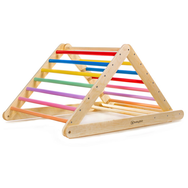 BabyGo Woodland Colored XXL Houten Klimdriehoek 99922