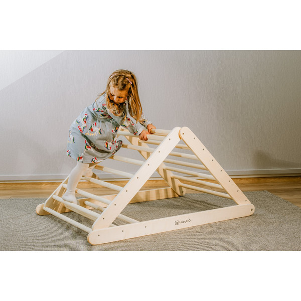 BabyGo Woodland Colored XXL Houten Klimdriehoek 99922