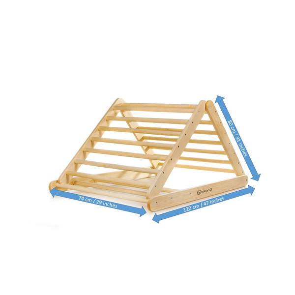 BabyGo Woodland Colored XXL Houten Klimdriehoek 99922