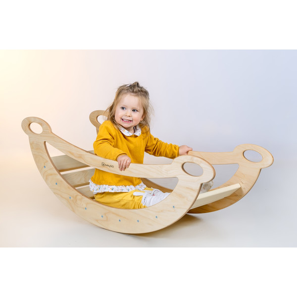 BabyGo Woodland Nature Houten Schommelstoel / Rocker 99925