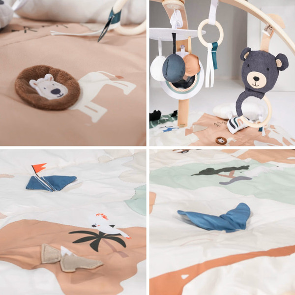 Babygo World Houten Activity Gym Speelkleed 8503
