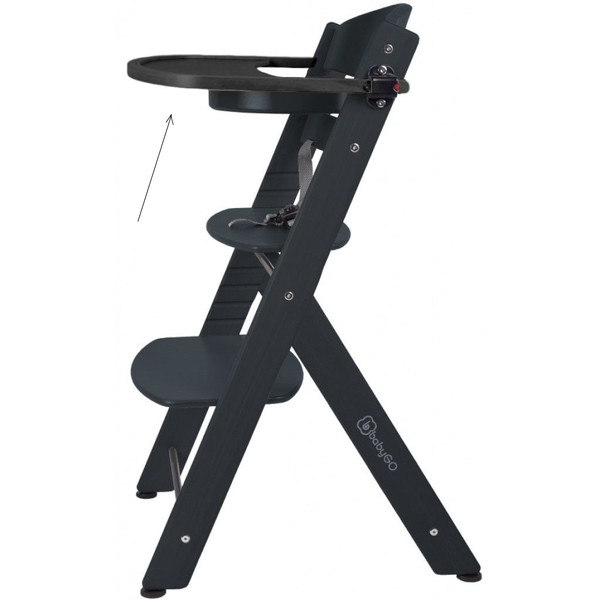Babygo Zwart Tafelblad voor Meegroei Kinderstoel 56003