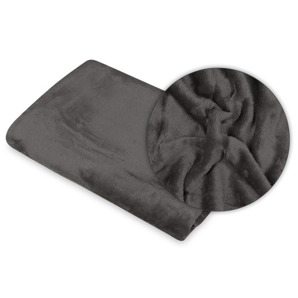 Babymatex BoNo Fleece Donkergrijs 75x100 cm Wiegdeken TB0208_44