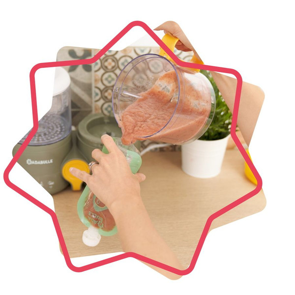 Badabulle 15 Stuks Herbruikbare Knijpzakjes B004500